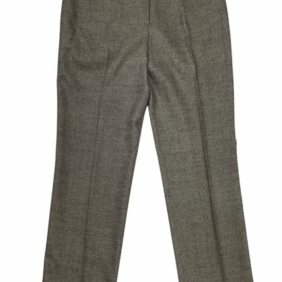 Escada Brown Twill Wool Pants Size 40 - Picture 3 of 4